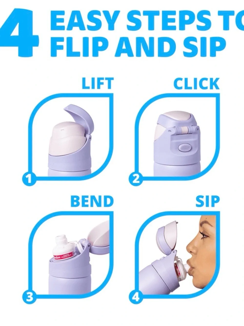 Cirkul Daydream Straw Sip Flip Bottle-New